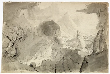 Study for Expulsion from the Garden of Eden